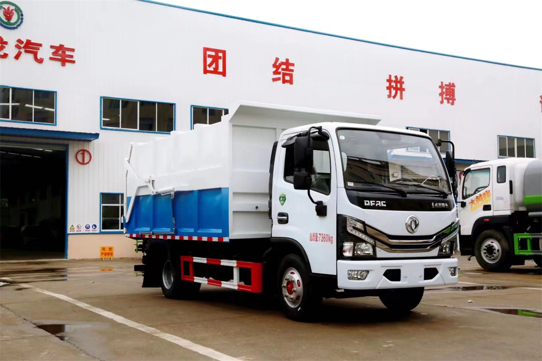 6方對(duì)接式垃圾車(chē)-旺龍東風(fēng)WLW5070ZDJE 6方對(duì)接式垃圾車(chē)